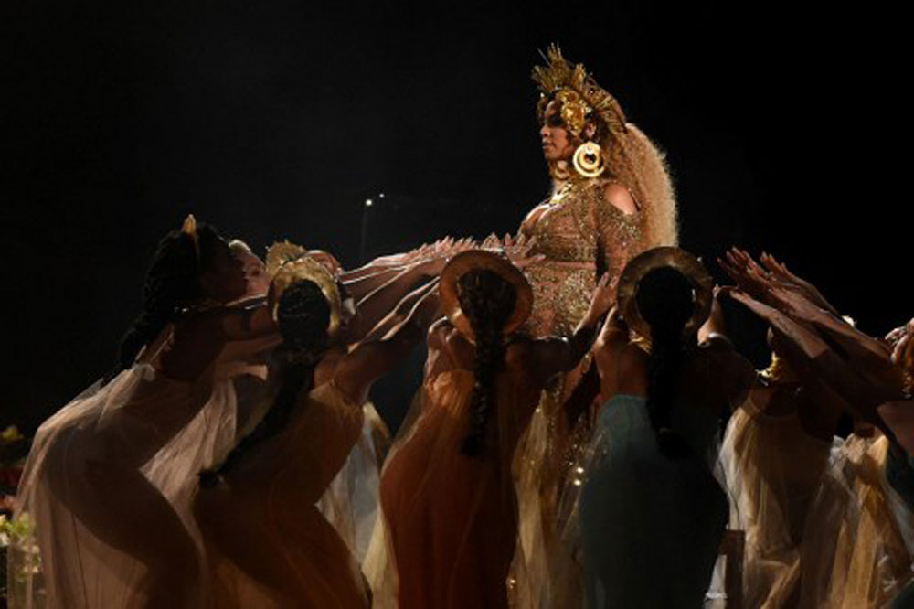 Queen Bae's Grammy performance (photo c/o AFP)